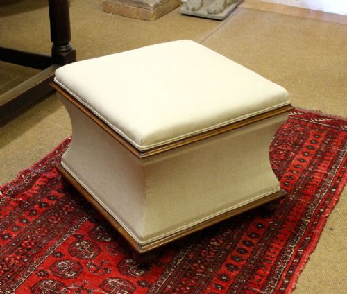 19thc Mahogany Ottoman