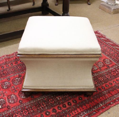 fig 1. 19thc Mahogany Ottoman