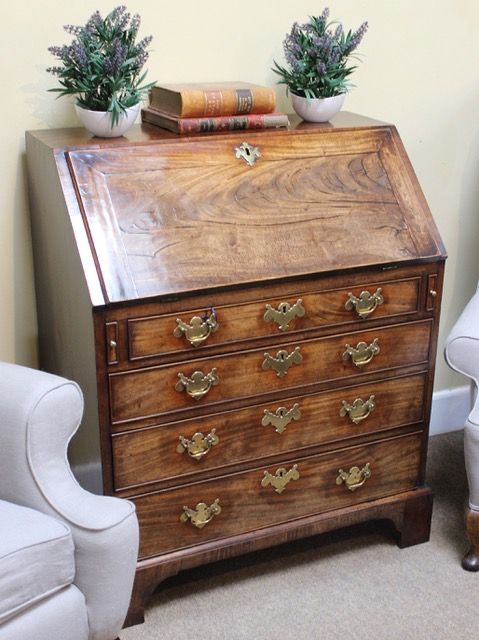 Late 18thc Mahogany Bureau
