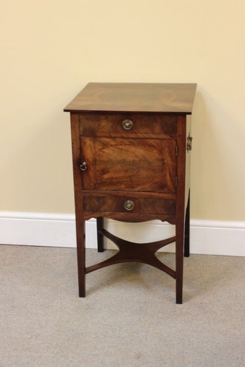 fig 1. 19thc Mahogany Bedside Cabinet