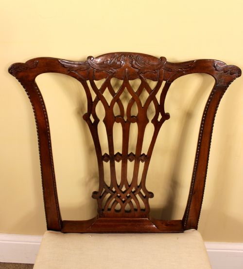SET OF 4 MAHOGANY DINING CHAIRS - ADDITIONAL PHOTO 1