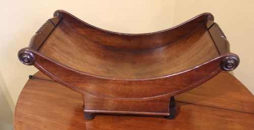 19thc Mahogany Cheese Coaster