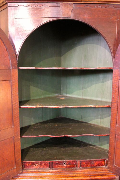 18THC OAK CORNER CUPBOARD - ADDITIONAL PHOTO 4