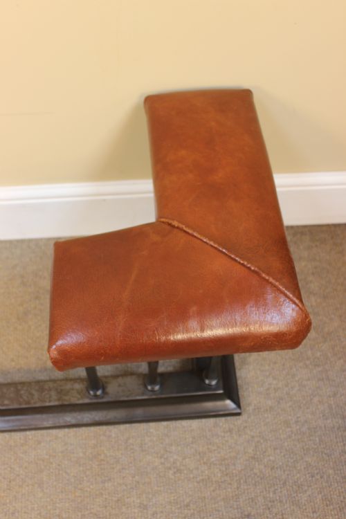 EARLY 20THC STEEL LEATHER CLUB FENDER - ADDITIONAL PHOTO 5