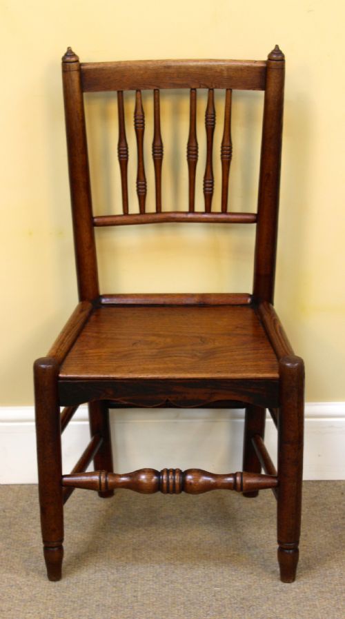 SET OF SIX 19THC ASH ELM COUNTRY STYLE KITCHEN CHAIRS - ADDITIONAL PHOTO 1