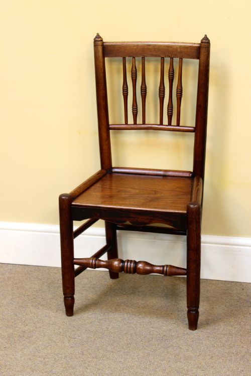 SET OF SIX 19THC ASH ELM COUNTRY STYLE KITCHEN CHAIRS - ADDITIONAL PHOTO 2