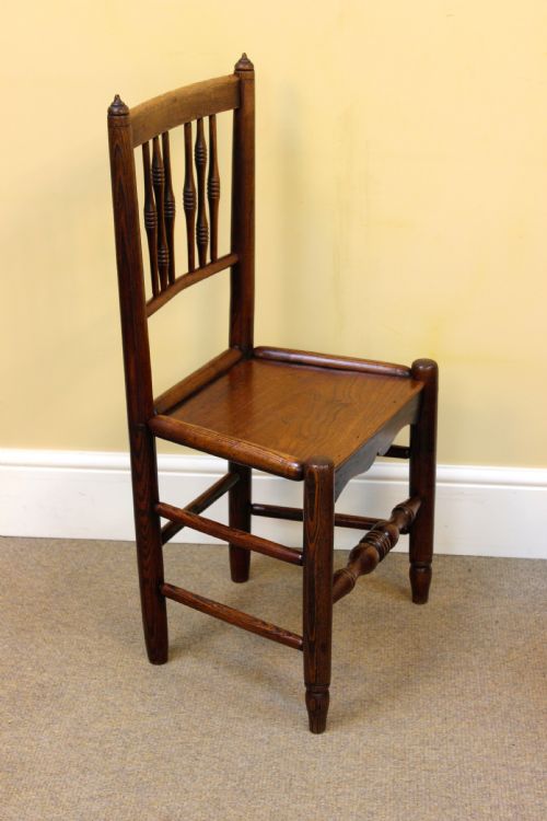 SET OF SIX 19THC ASH ELM COUNTRY STYLE KITCHEN CHAIRS - ADDITIONAL PHOTO 3