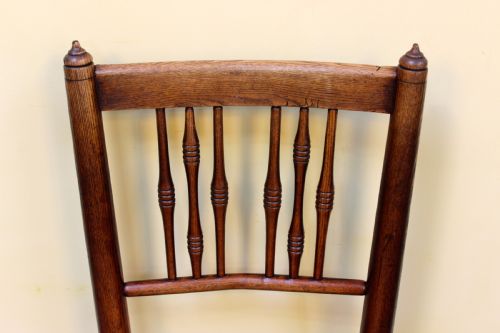 SET OF SIX 19THC ASH ELM COUNTRY STYLE KITCHEN CHAIRS - ADDITIONAL PHOTO 4