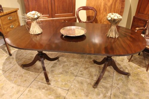 19THC MAHOGANY D END DINING TABLE - ADDITIONAL PHOTO 1