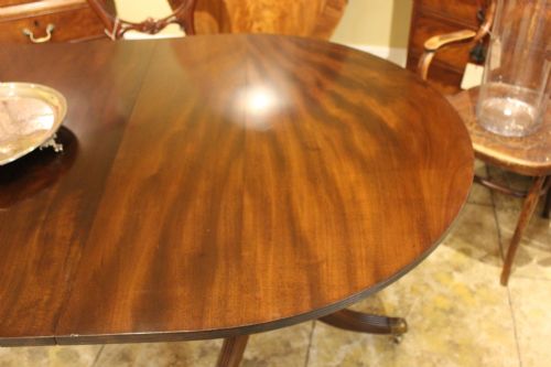 19THC MAHOGANY D END DINING TABLE - ADDITIONAL PHOTO 2