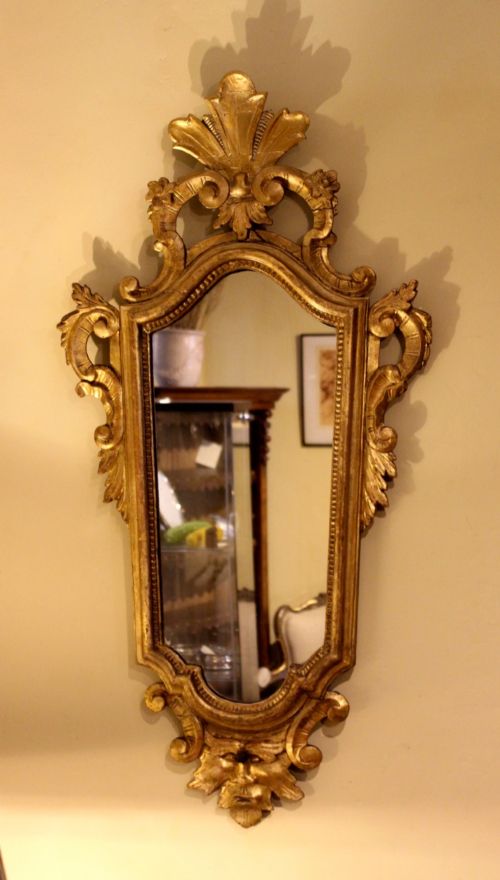 19thc. Rocco Style Gilt Wall Mirror