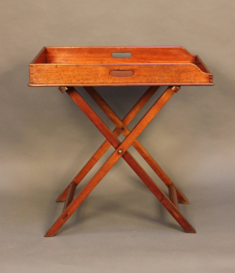 A good 19thc. Mahogany Butler’s Tray