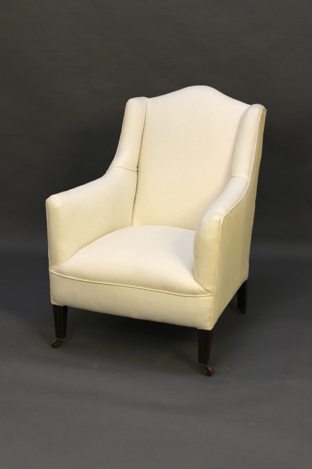 19thc Mahogany Wing Armchair 