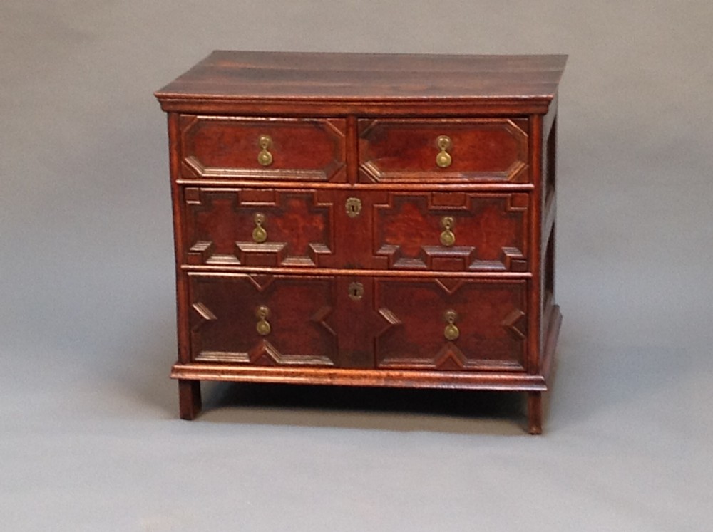 Early 18thc Oak Four Drawer Chest