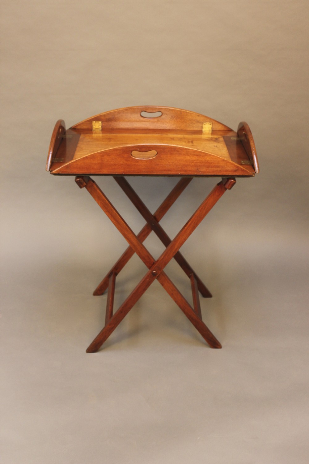 19thc Mahogany Butlers Tray on Stand