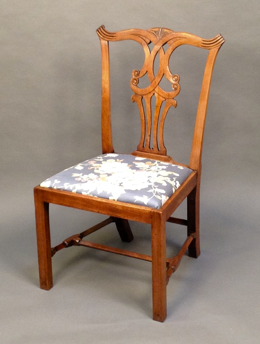 18thc Walnut Chippendale Style Dining Chair