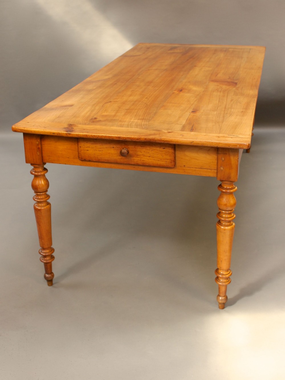 A Late 19thc Large French Fruitwood Farm House Table