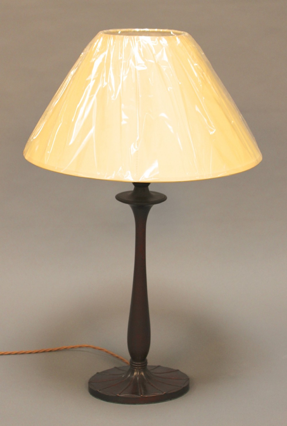 A Wooden Table Lamp Base