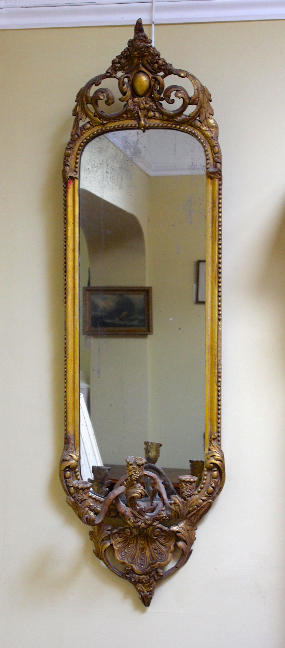 18th Rectangular Gilt Mirror