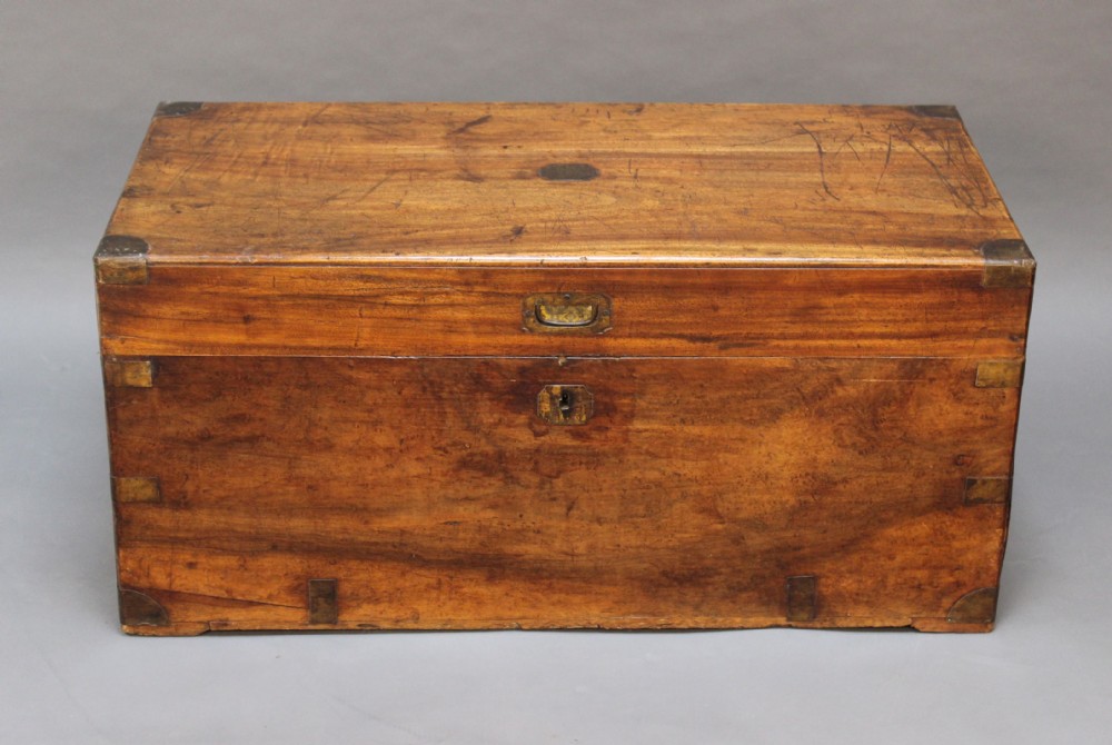 19thc Camphor Wood Chest 
