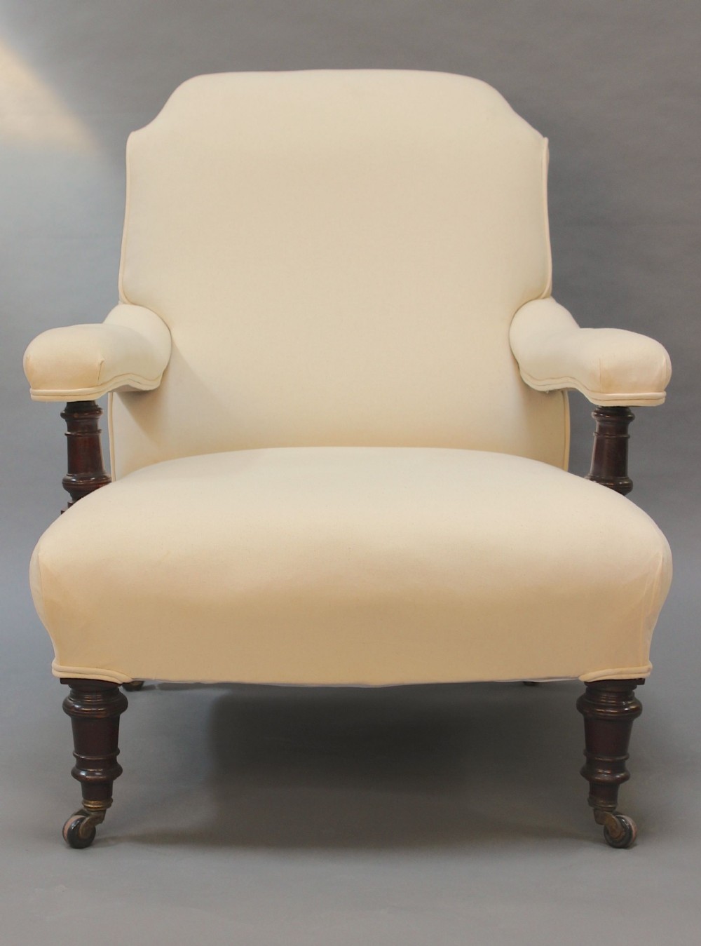 A Large Late 19thc. Mahogany Armchair