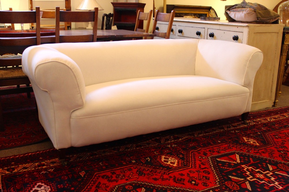 Mahogany Legged Chesterfield Sofa