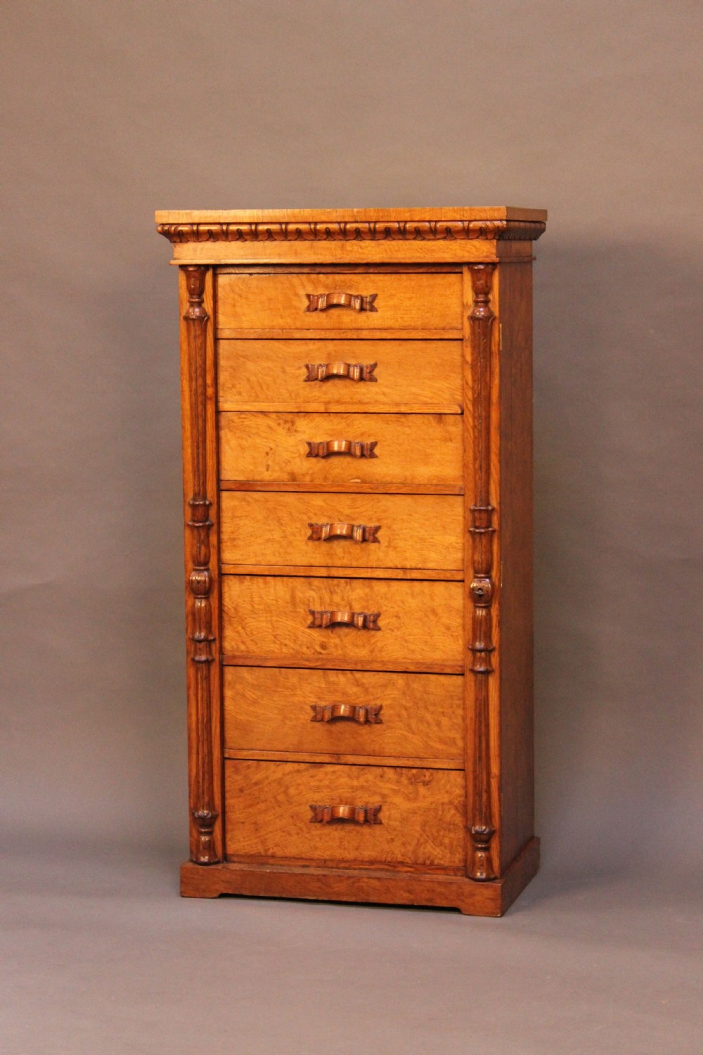 A wonderful Pollard Oak Wellington Chest