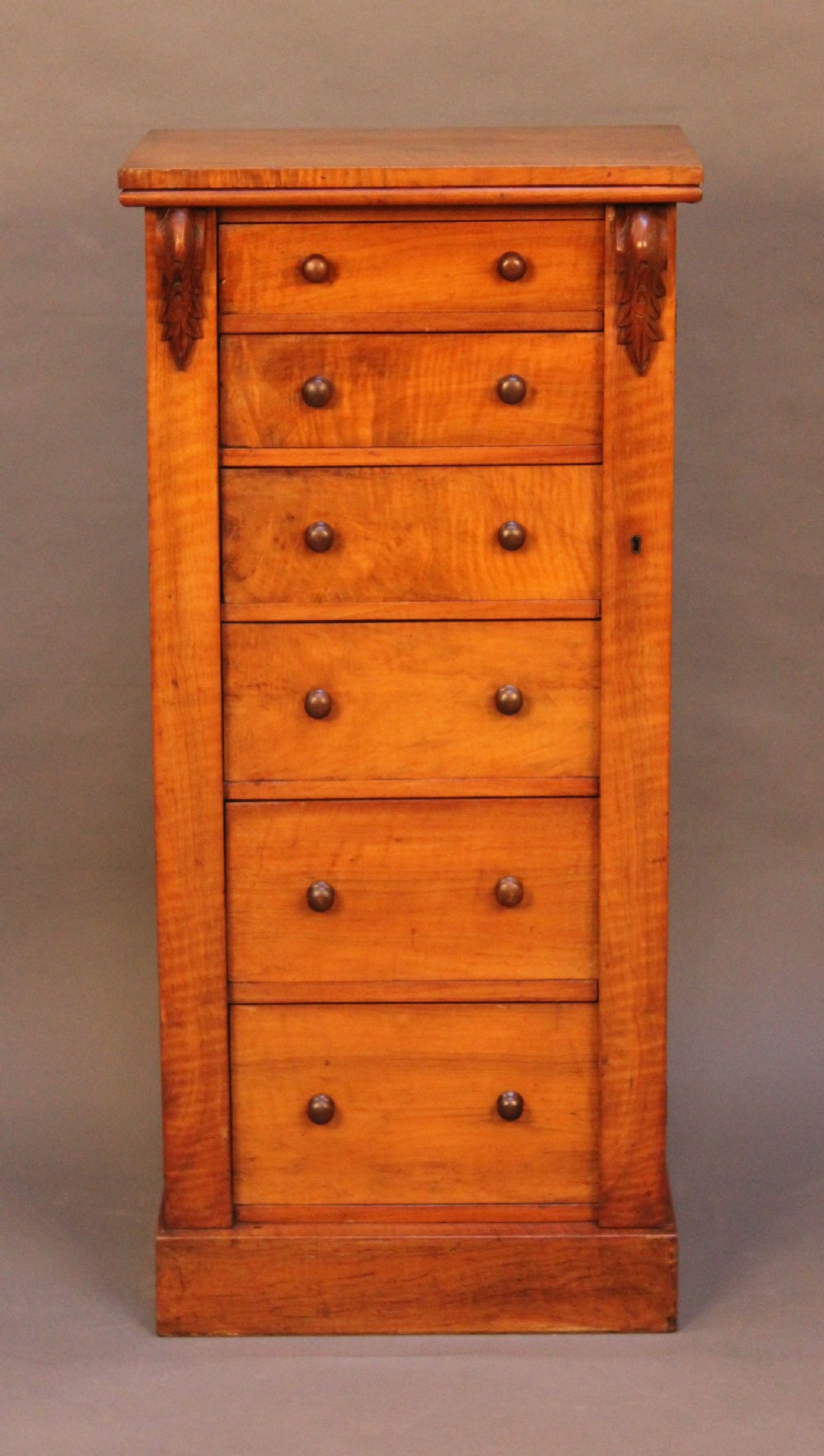 19thc. Walnut Wellington Chest