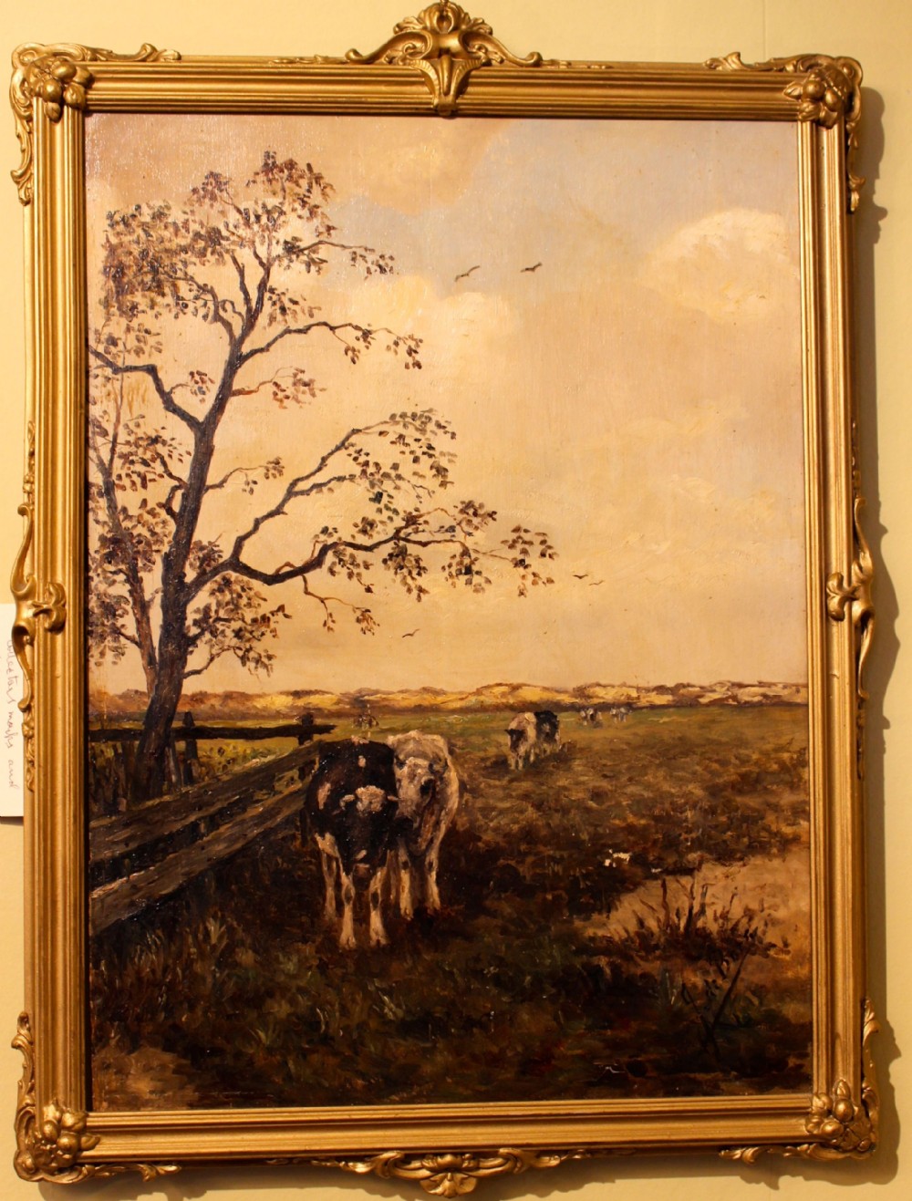 Oil on Board – Cows in Field