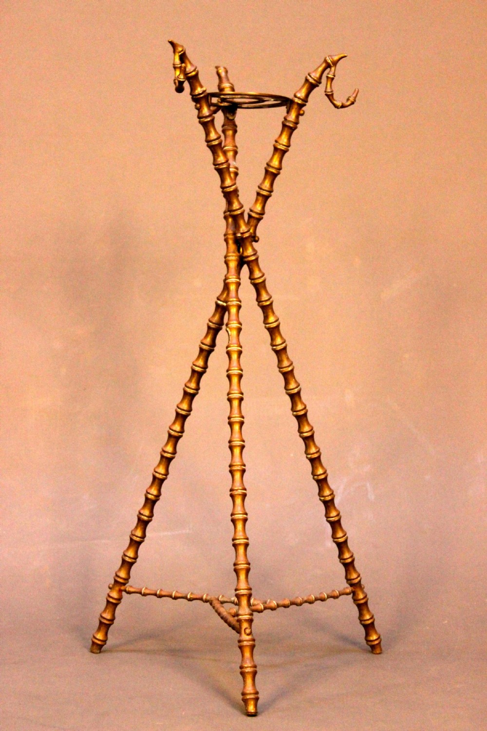 Fo' Bamboo & Brass Stick & Hat Stand