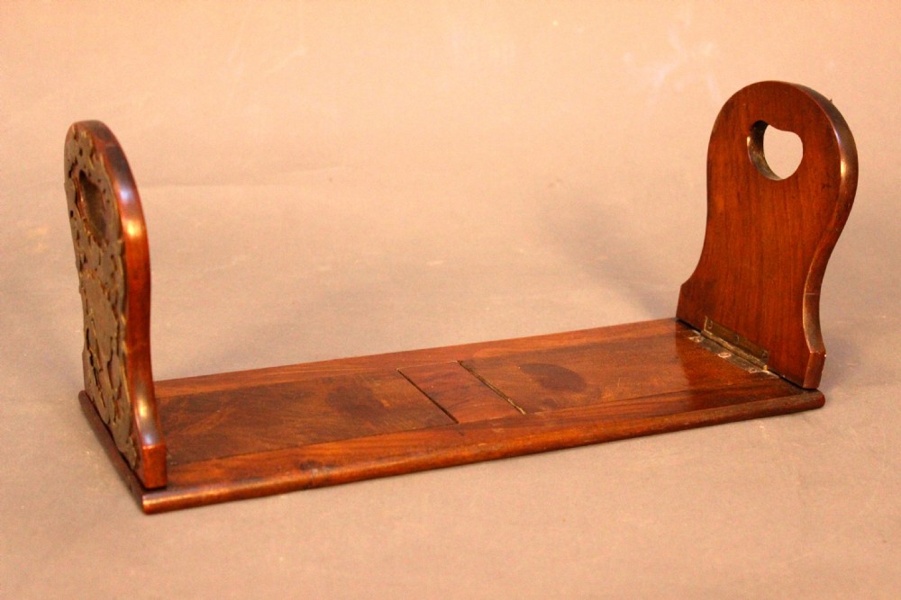 Late 19thc. Rosewood & Brass Adjustable Bookstand