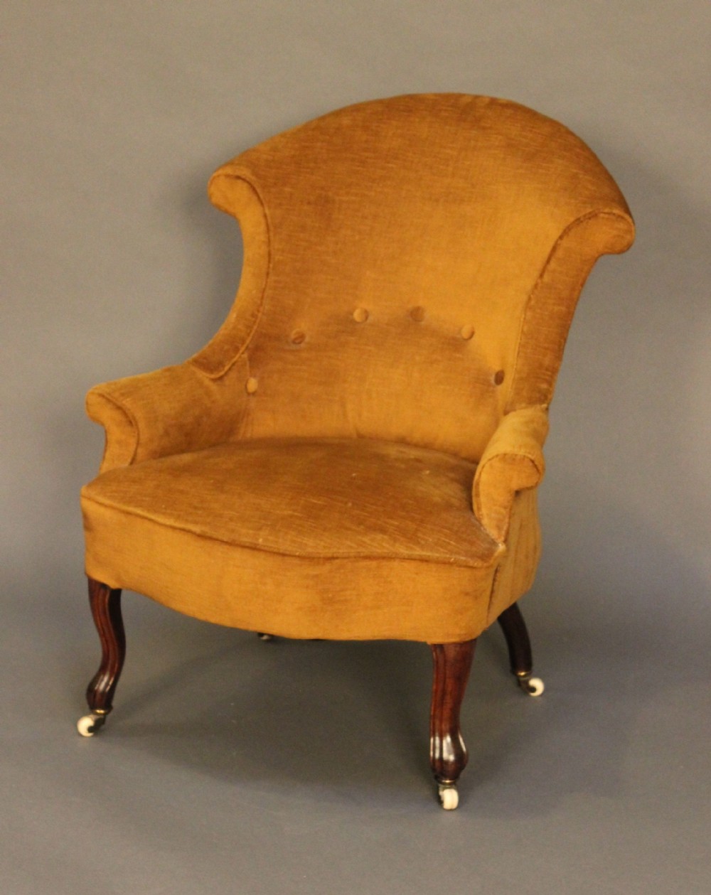 19thc. Walnut Nursing Chair
