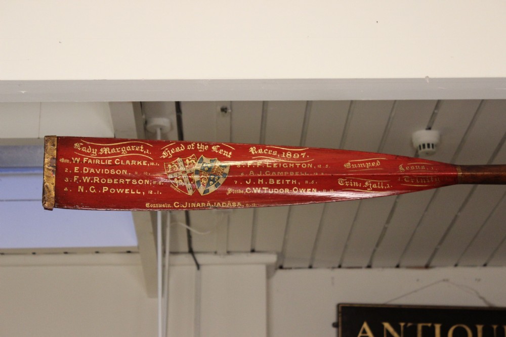 19thc. Cambridge Rowing Oar.