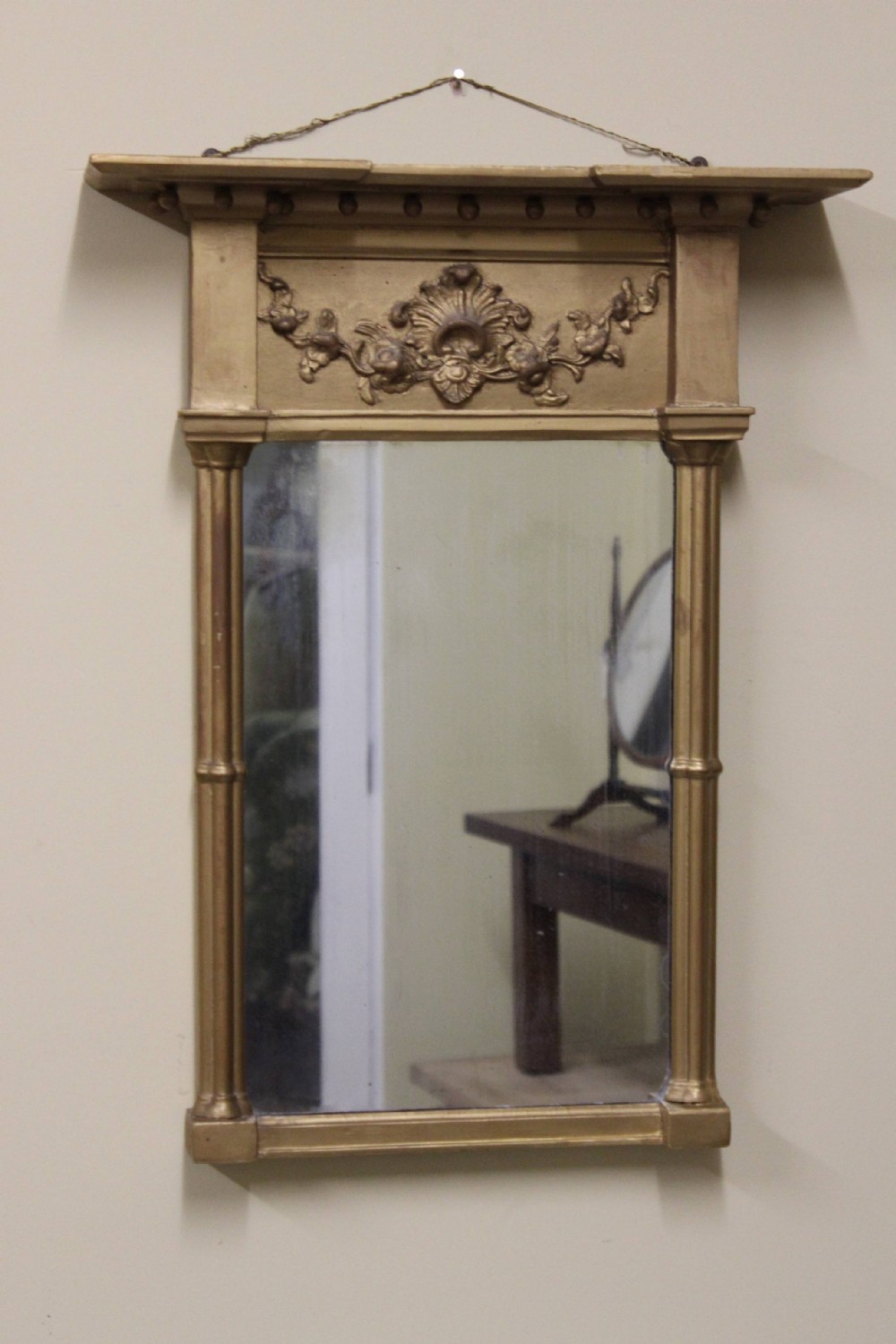19thc. Gilded Pier Mirror