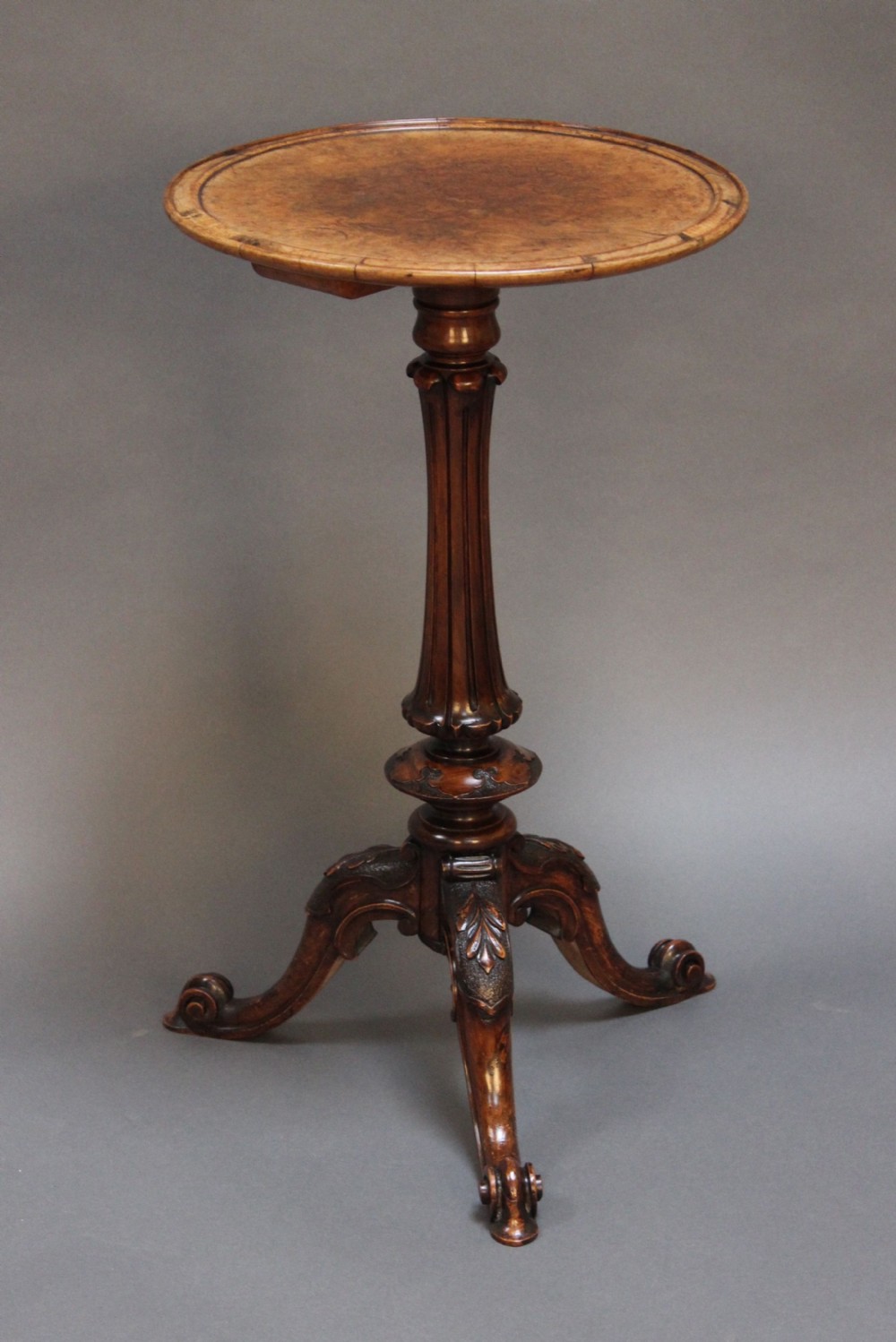 19thc. Walnut Tripod Table