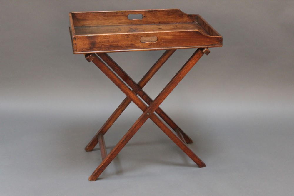 An early 19thc. Mahogany butler’s tray