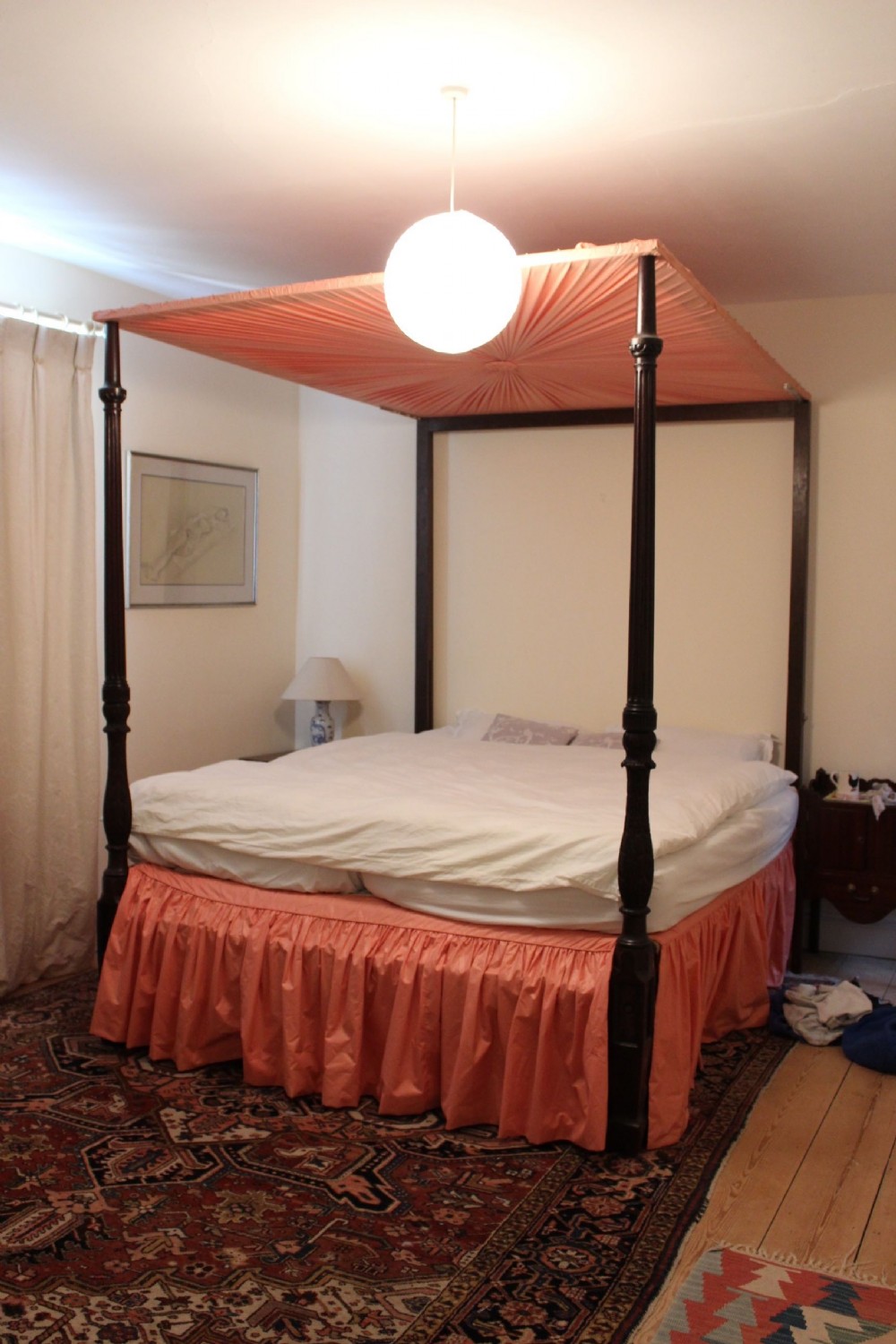 A 19thc. Mahogany Four Poster Bed