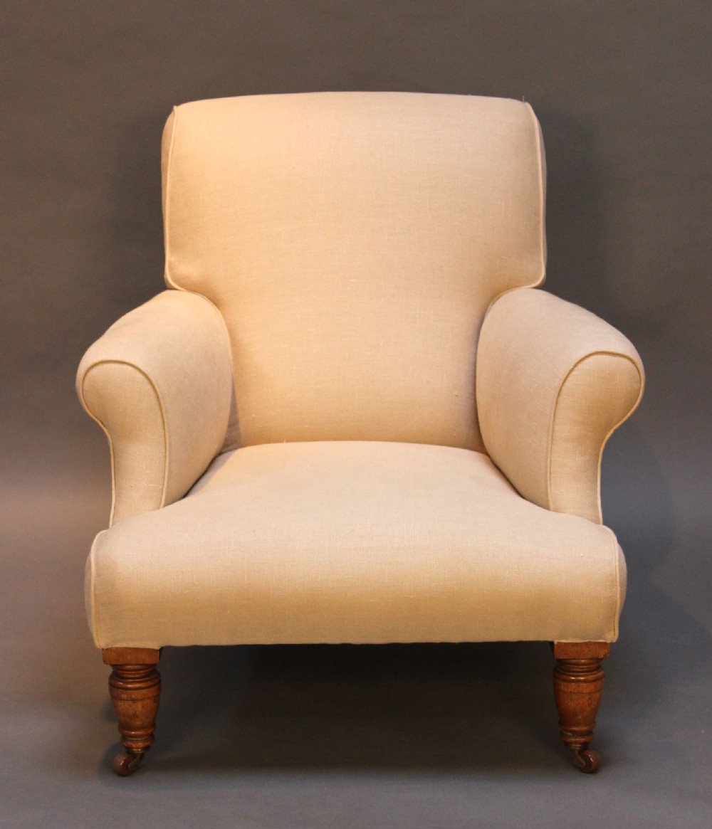 19thc. Upholstered Armchair