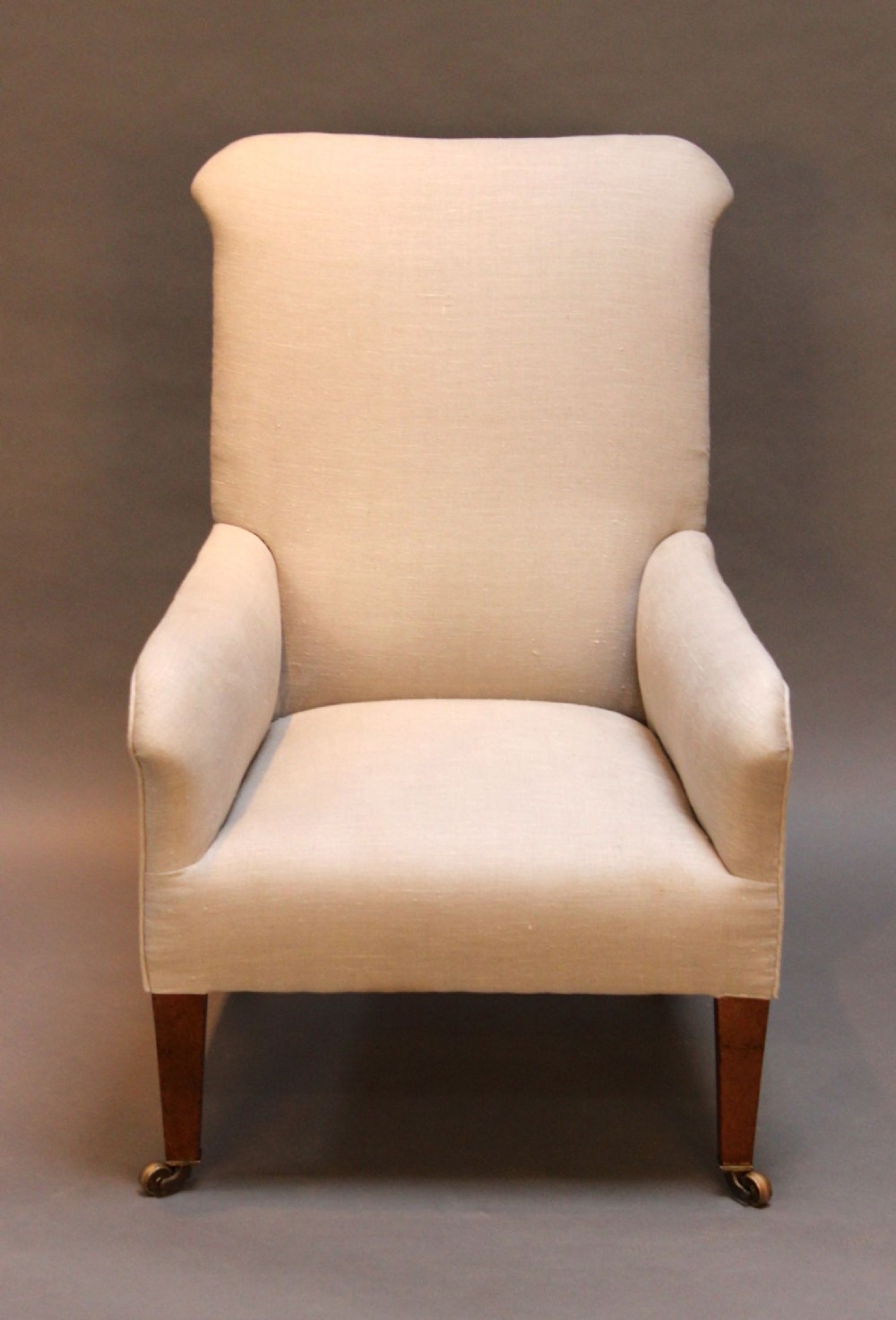 19thc. Small Upholstered Mahogany Armchair