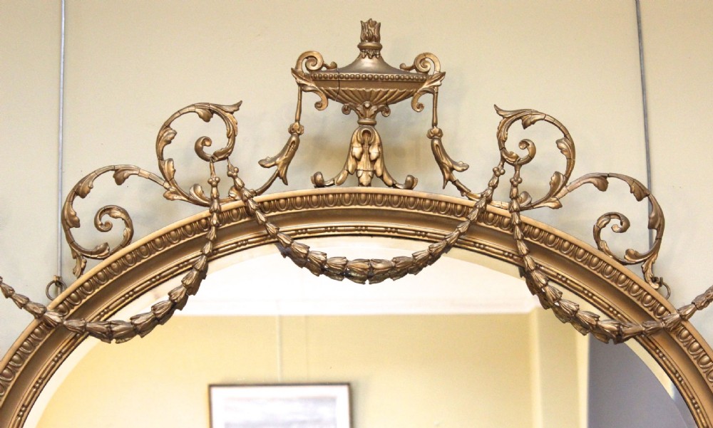 A Late 19thc. Gilded Wall Mirror  View II