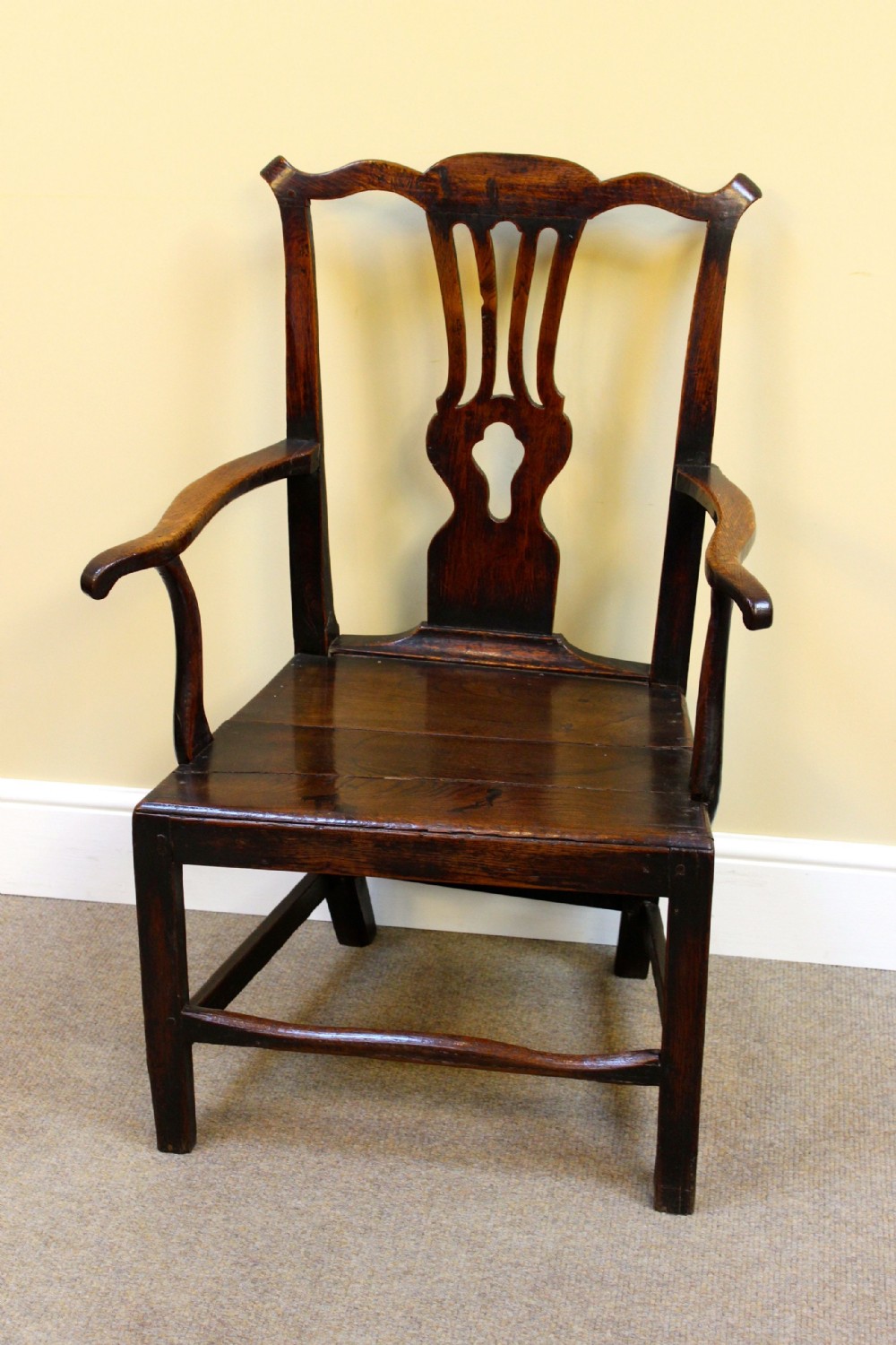 18thc. Oak Country Armchair