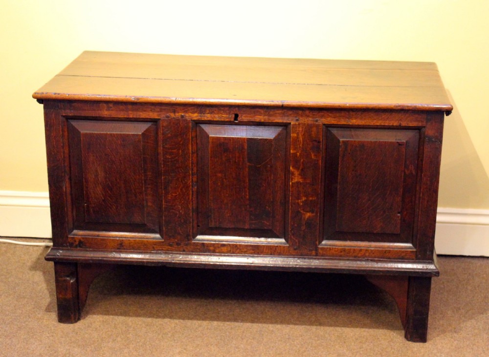 18thc. Oak Coffer Chest