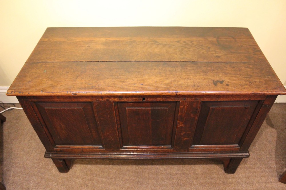 18thc. Oak Coffer Chest View IV