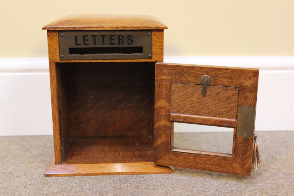 An Edwardian Country House Oak Post Box View VI