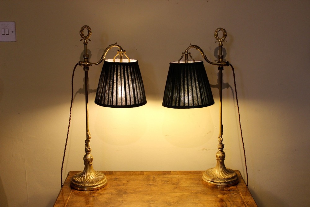 Pair of c. 1920 French Lamps