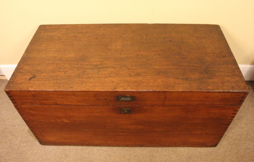 19thc. Teak Chest View IV