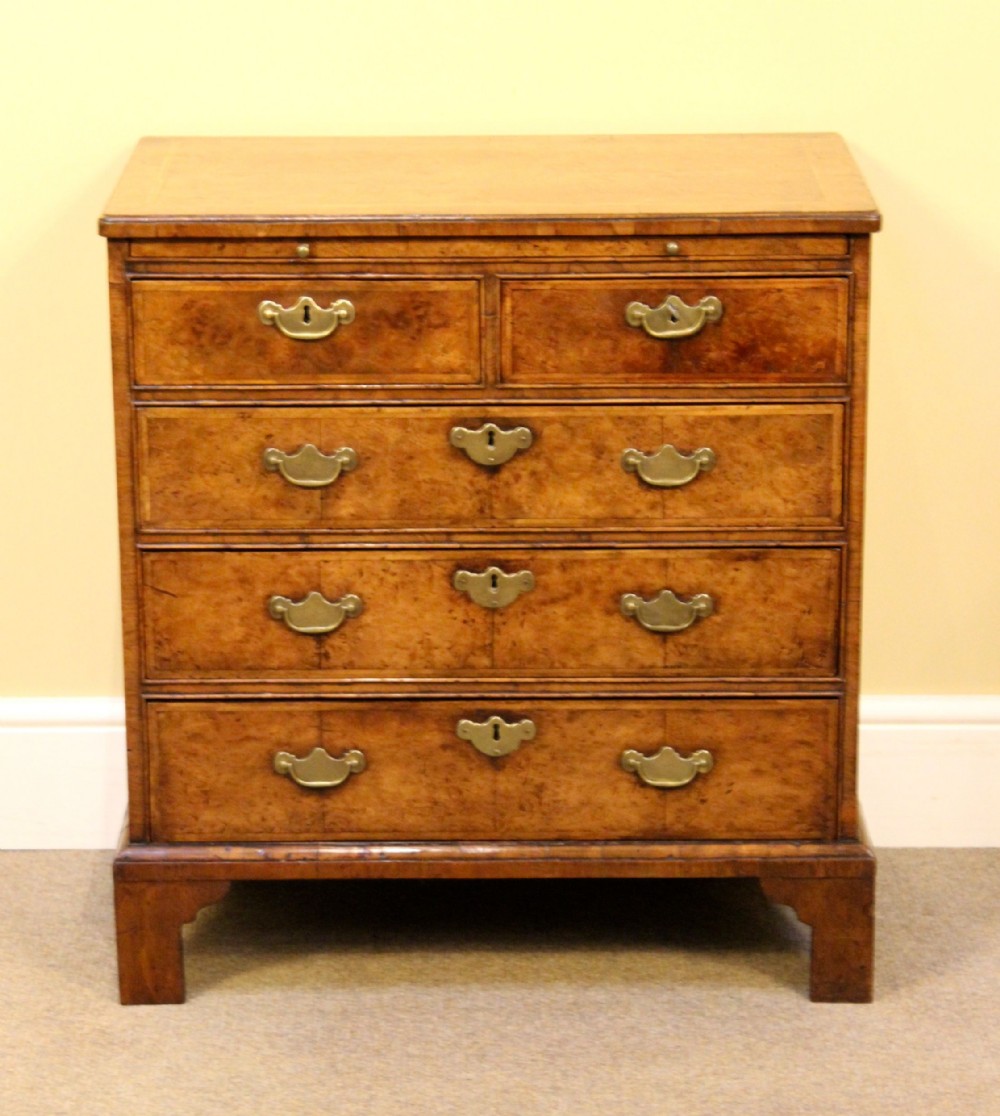 Small 18thc. Style Walnut Chest of Drawers
