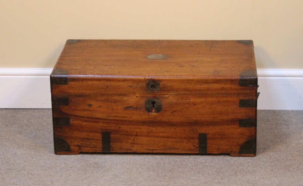 19thc. Brass Bound Camphor Wood Chest