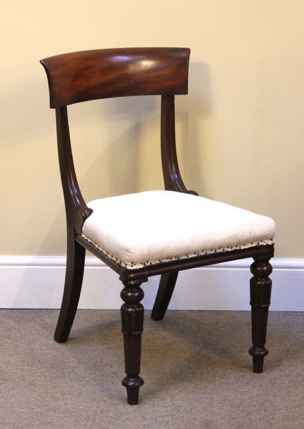 Set of Six 19thc. Mahogany Dining Chairs