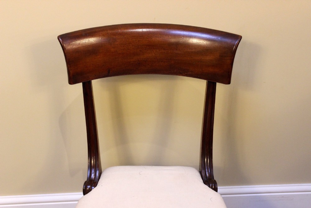Set of Six 19thc. Mahogany Dining Chairs View V